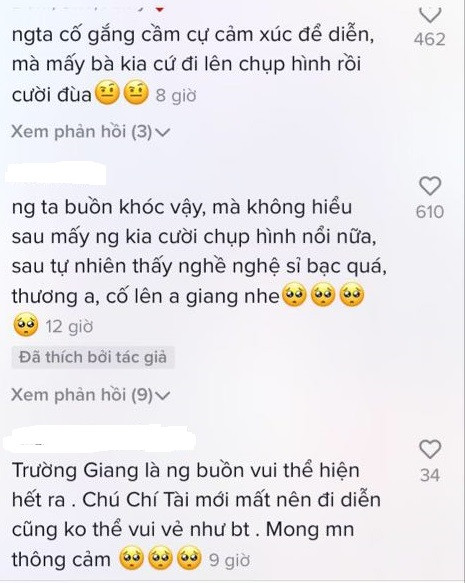 Dân mạng tranh cãi vì Trường Giang bật khóc nhớ Chí Tài nhưng khán giả vẫn cố chụp hình ảnh 2
