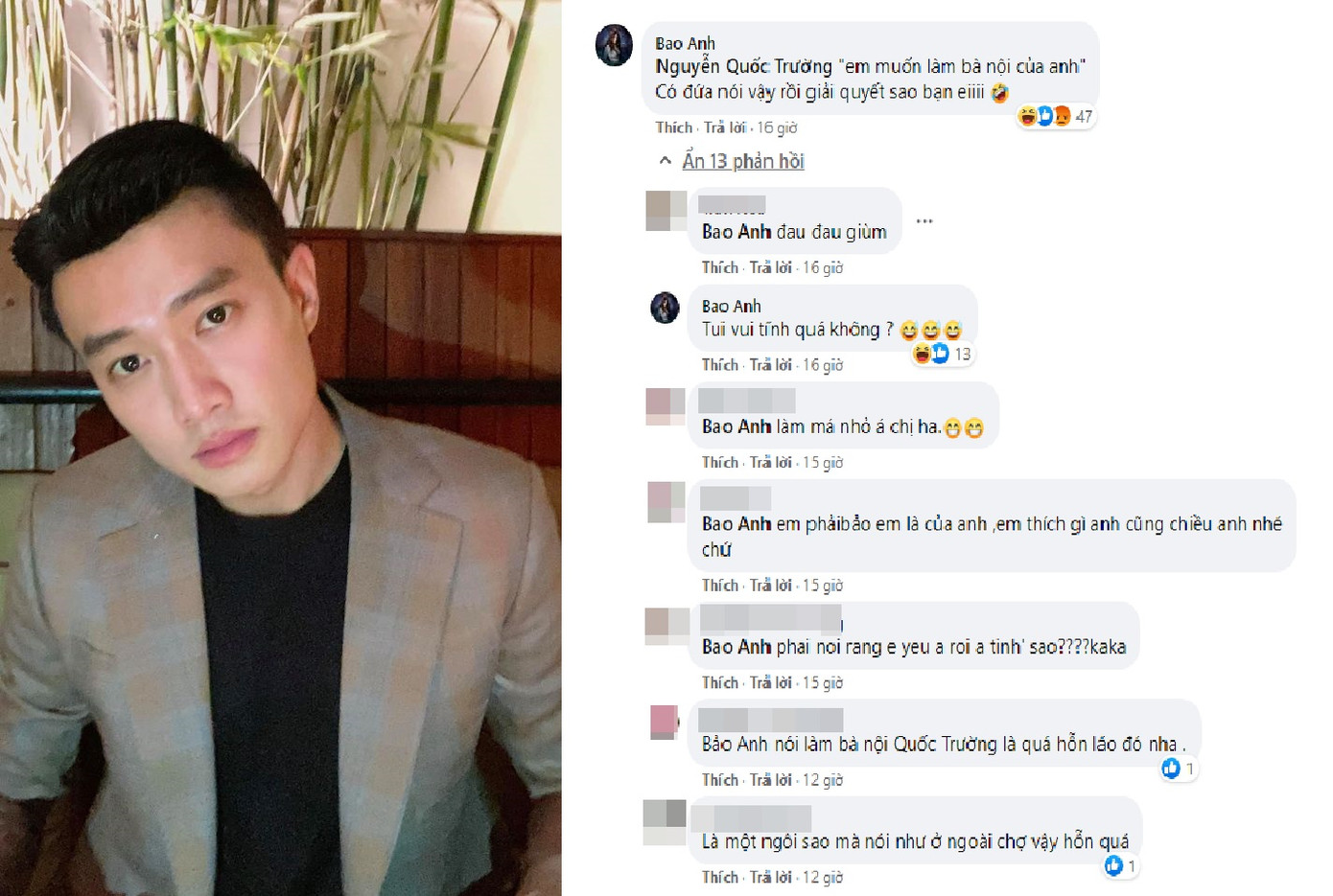 Bảo Anh bị chỉ trích 'hỗn láo' khi bình luận 'thả thính' tình tin đồn Quốc Trường ảnh 1