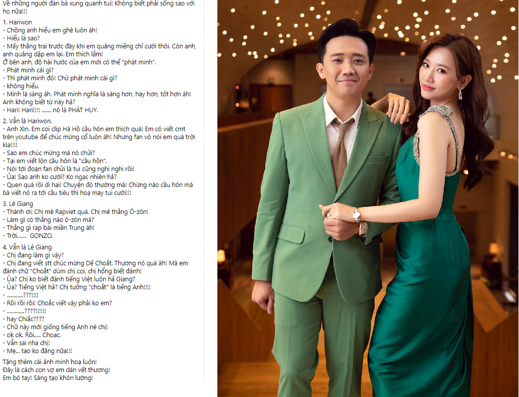 'Cười ngặt' khi nghe Hari Won chúc mừng Hà Hồ được cầu hôn nói thành 'cầu hồn" ảnh 1