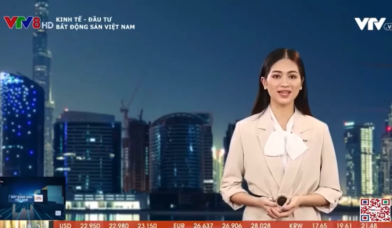 Người đẹp Kinh Bắc từng thi Hoa hậu Việt Nam dẫn bản tin Bất động sản của VTV ảnh 2