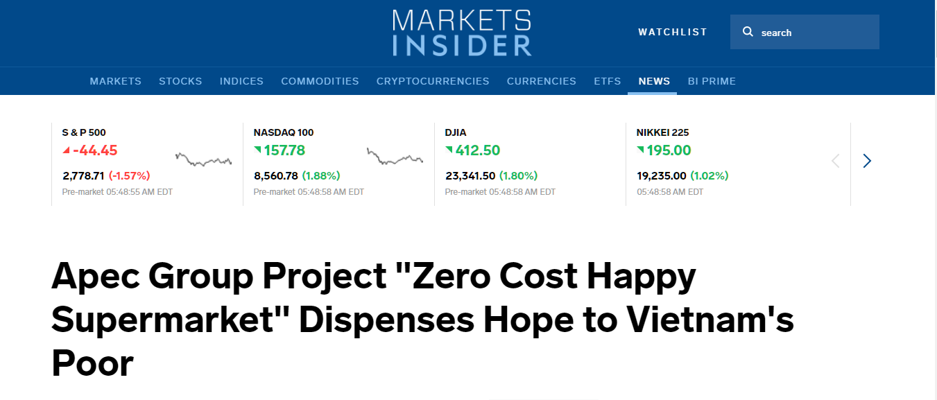 Cộng đồng quốc tế nói gì về siêu thị Hạnh phúc 0đ đặc biệt tại Việt Nam? ảnh 1