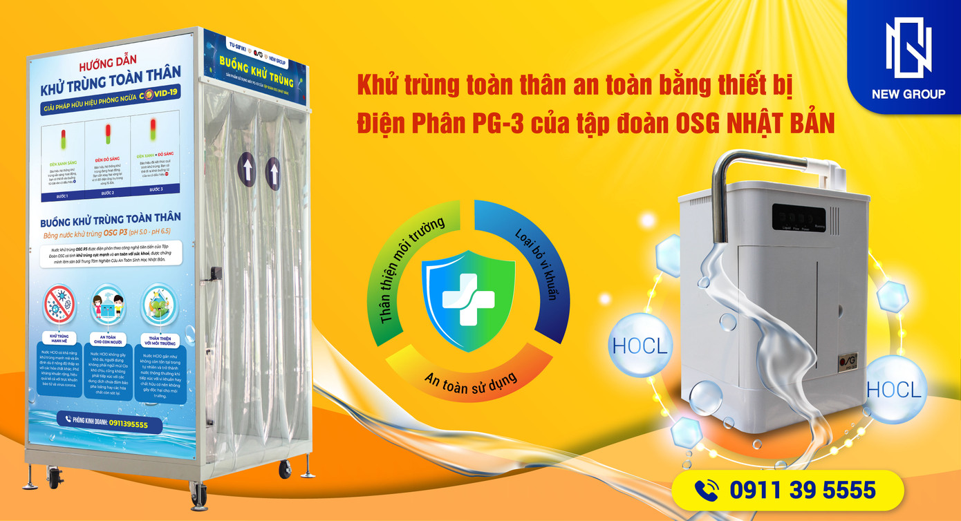 Khử khuẩn toàn thân công nghệ Nhật Bản - giải pháp mới ngăn ngừa COVID-19 ảnh 1