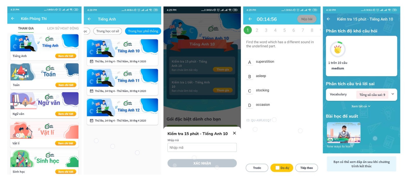 Kiến Guru hỗ trợ miễn phí kiểm tra, đánh giá việc dạy và học trực tuyến ảnh 1