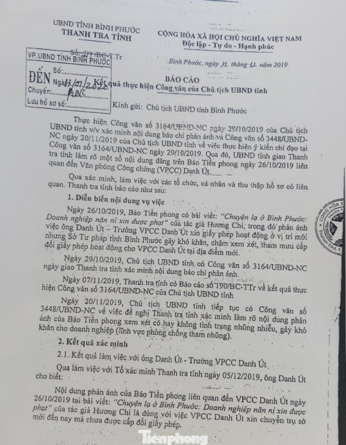 Thanh tra kiến nghị Sở Tư pháp Bình Phước hỗ trợ doanh nghiệp ảnh 1