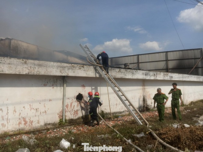 Lửa bao trùm cty gỗ rộng 10.000 m2, cả chục xe cứu hoả được huy động ảnh 5