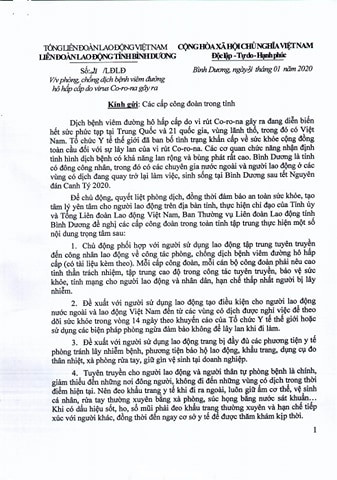 Bình Dương đề xuất cho người lao động đến từ vùng dịch được nghỉ việc ảnh 1