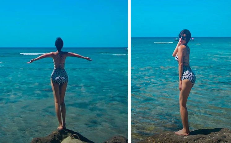 ‘Nhuộm da’ với đồ bơi, Thanh Hương được khen nóng bỏng như mỹ nhân Hollywood ảnh 6