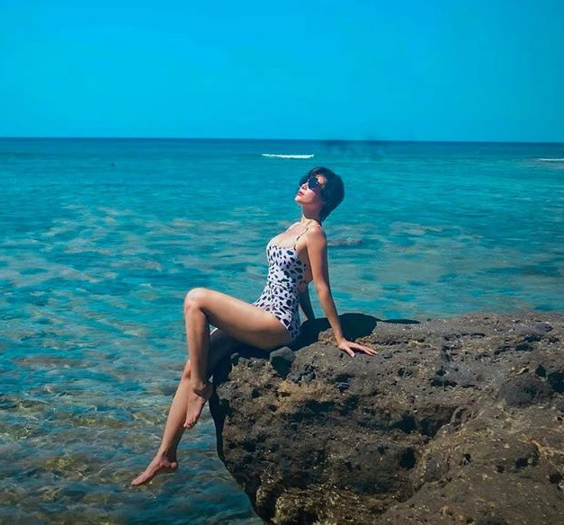 ‘Nhuộm da’ với đồ bơi, Thanh Hương được khen nóng bỏng như mỹ nhân Hollywood ảnh 3