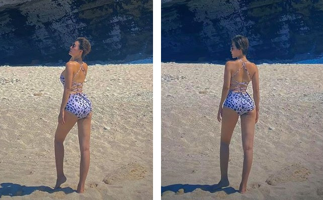 ‘Nhuộm da’ với đồ bơi, Thanh Hương được khen nóng bỏng như mỹ nhân Hollywood ảnh 9