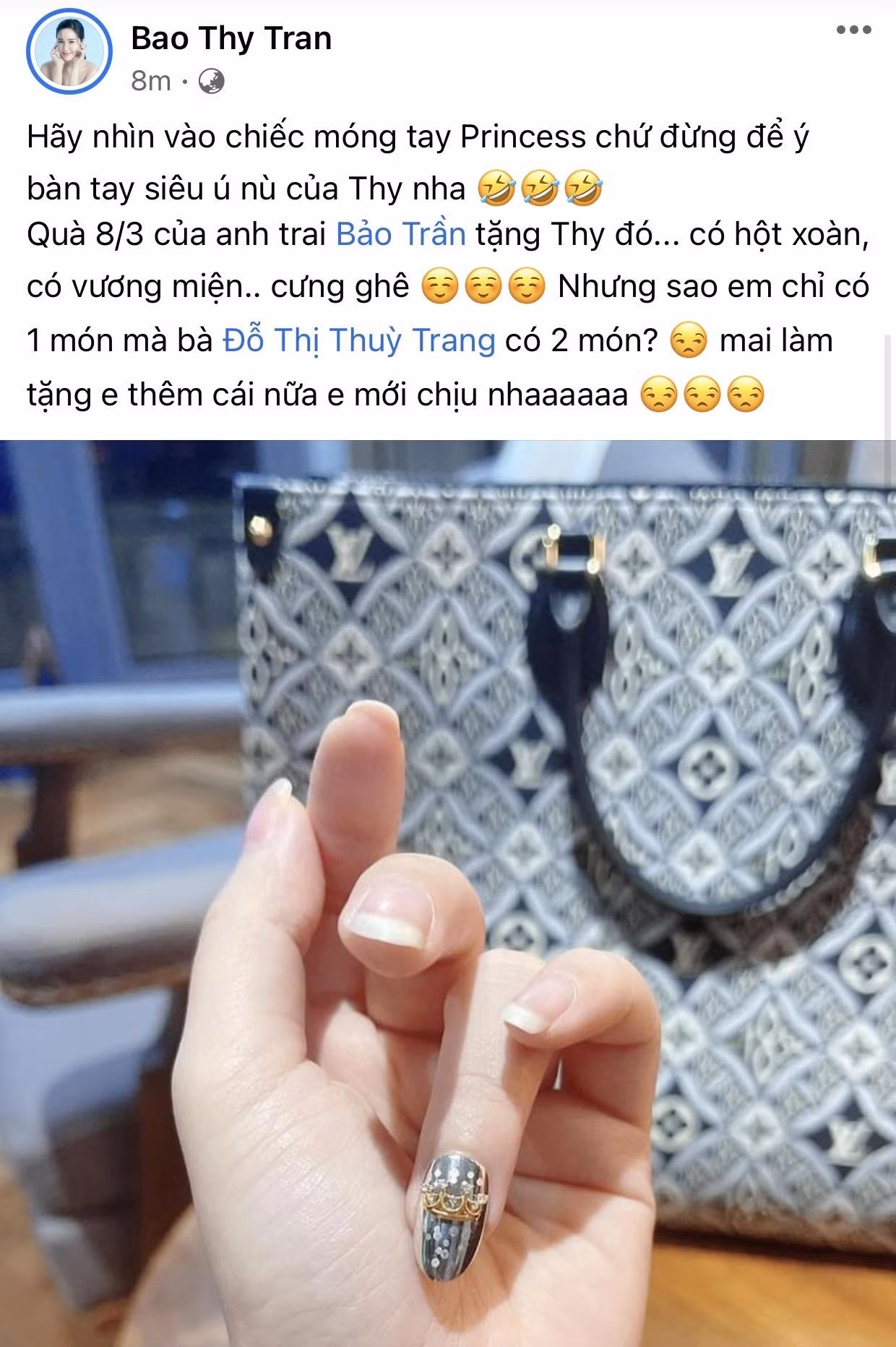 Bảo Thy công khai ghen tị với chị dâu Trang Pilla vì anh trai làm điều này trong ngày 8/3 ảnh 2