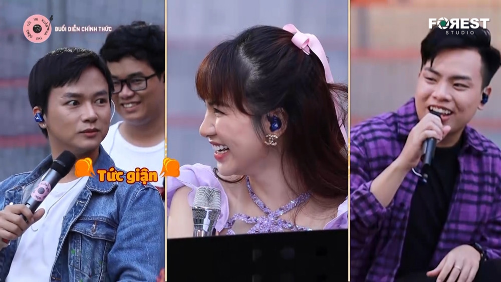 Hòa Minzy, Anh Tú hài hước diễn lại cảnh “hất tung điện thoại” của “Hậu Duệ Mặt Trời“ ảnh 4