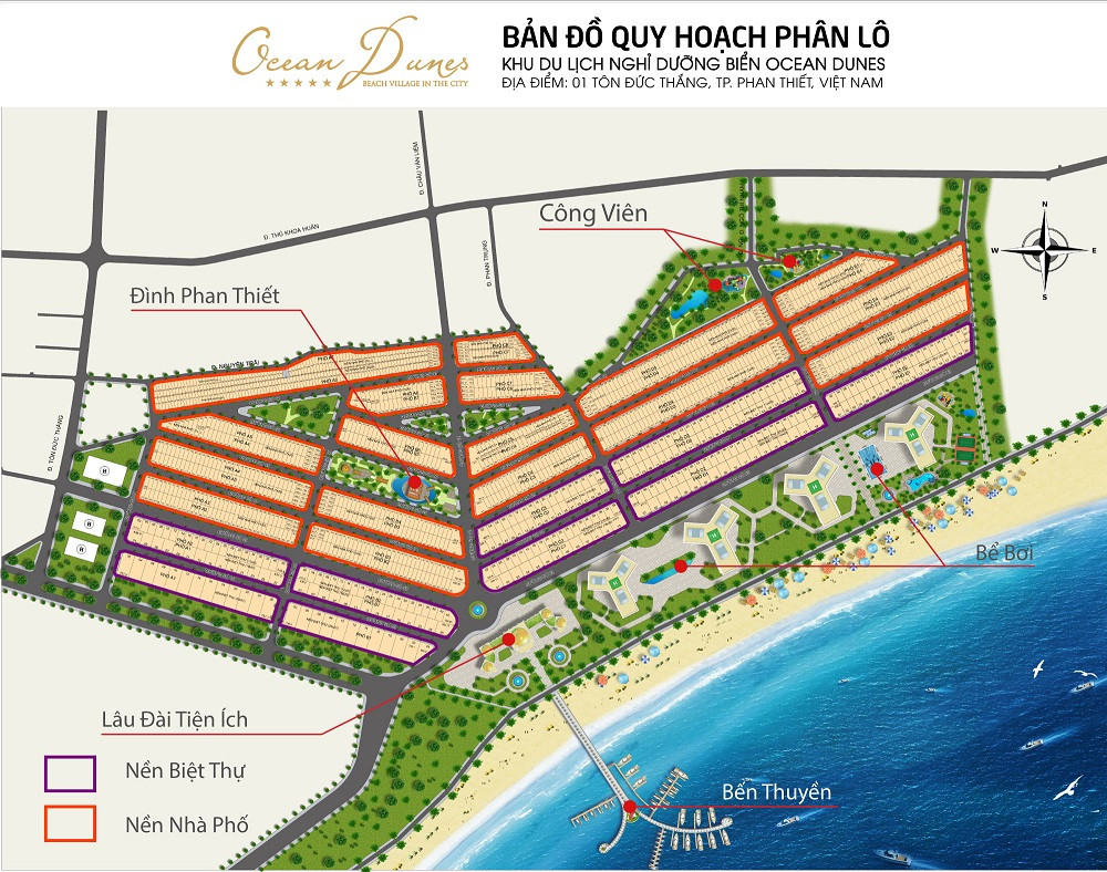 Quy hoạch phân lô bán nền tại dự án khu đô thị Phan Thiết. Ảnh Công ty CP Rạng Đông Tận thấy dự án sân golf Phan Thiết biến thành khu đô thị ảnh 1