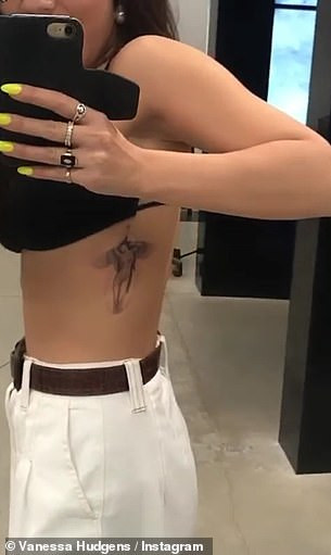 Vanessa Hudgens khoe hình xăm cô gái khoả thân hút hàng triệu view ảnh 1