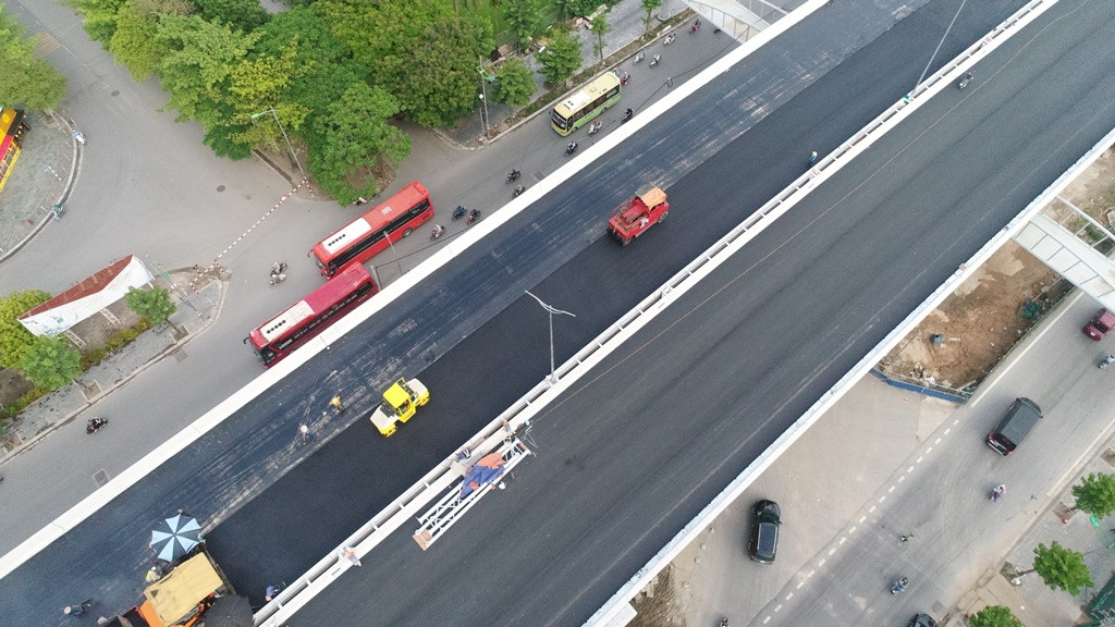 Hình ảnh vành đai 3 trên cao Hà Nội đoạn Mai Dịch – cầu Thăng Long sắp cán đích ảnh 4