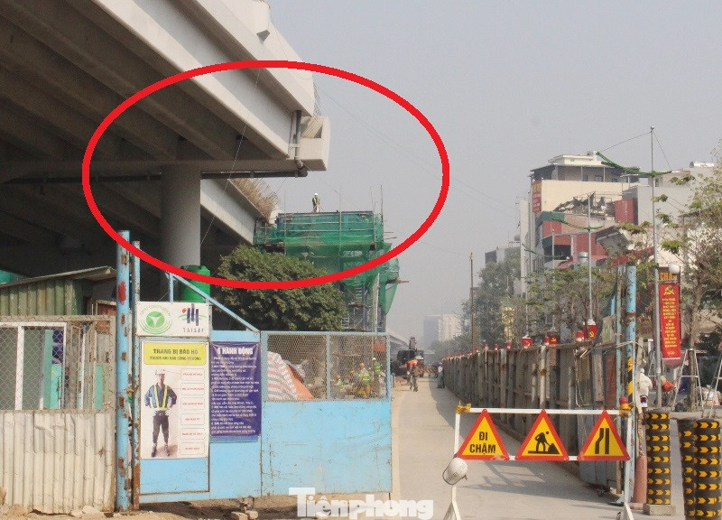 Ngổn ngang công trường đường lên xuống Vành đai 3 trên cao ảnh 9