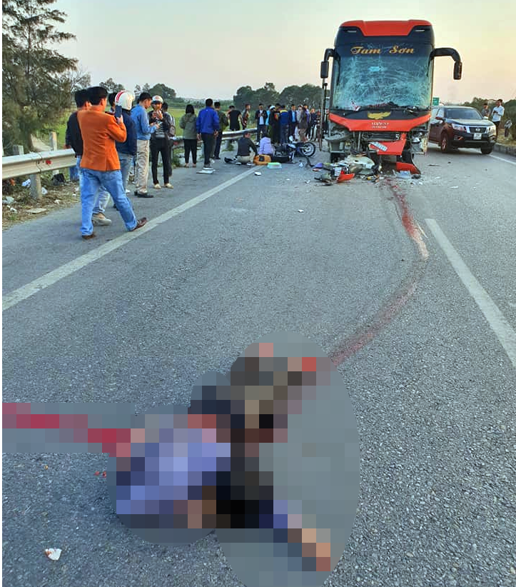 Một phụ nữ tử vong trên cao tốc Hà Nội - Bắc Giang sau tai nạn liên hoàn ảnh 1