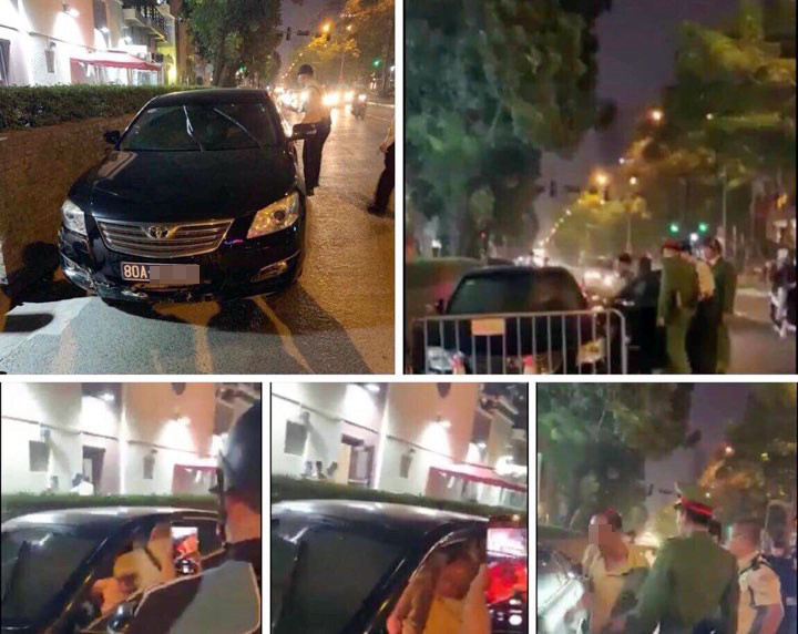 Tài xế lái ô tô biển xanh gây tai nạn ở Hà Nội rồi bỏ chạy ảnh 1