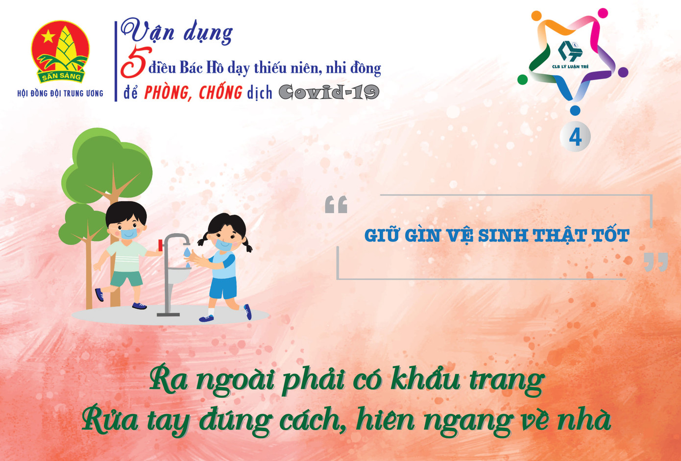 Thú vị thiếu nhi vận dụng '5 điều Bác Hồ dạy' phòng chống Covid -19 ảnh 4
