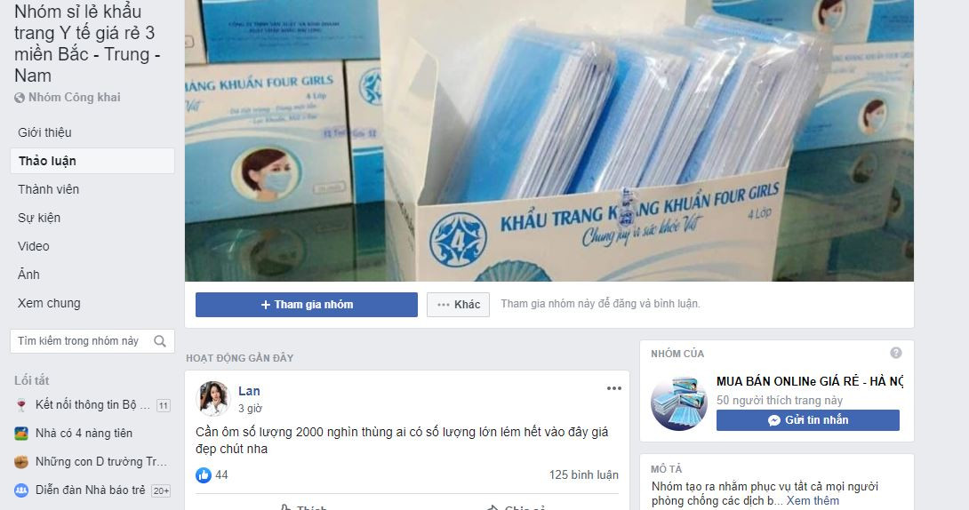 Tạm giữ 143.000 khẩu trang được mua gom với giá hơn 1 tỉ đồng qua Facebook ảnh 1
