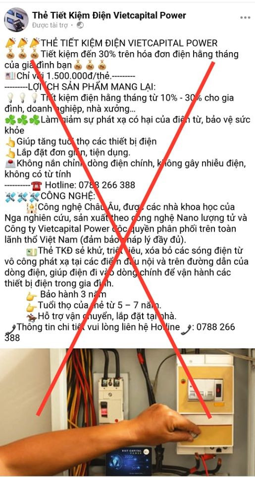 Bùng nổ quảng cáo sai sự thật về các thiết bị tiết kiệm điện mùa dịch COVID-19 ảnh 1