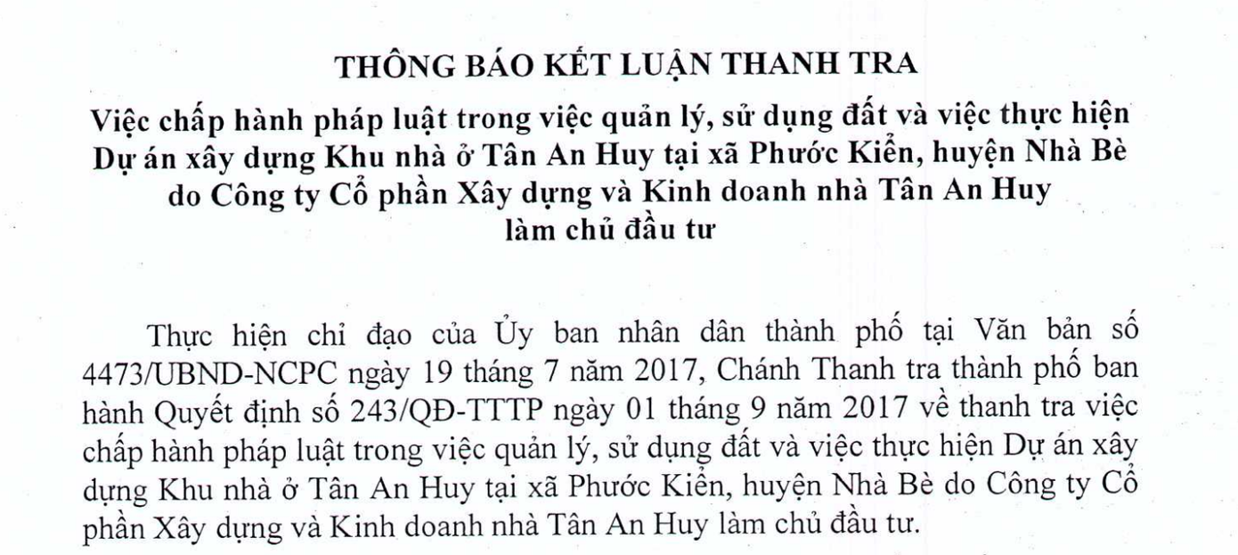 Kiểm điểm nhiều cá nhân, tổ chức để xảy ra xây dựng không phép ở Nhà Bè ảnh 1
