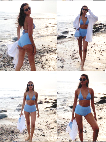 Chân dài 9x Gizele Oliveira mặc áo tắm cúp ngực siêu nóng bỏng ảnh 4