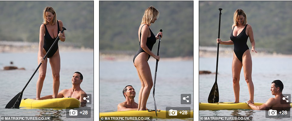 Mỹ nhân được mệnh danh 'quả đào tiên hoàn hảo' tình tứ ôm ấp chồng ở biển ảnh 2