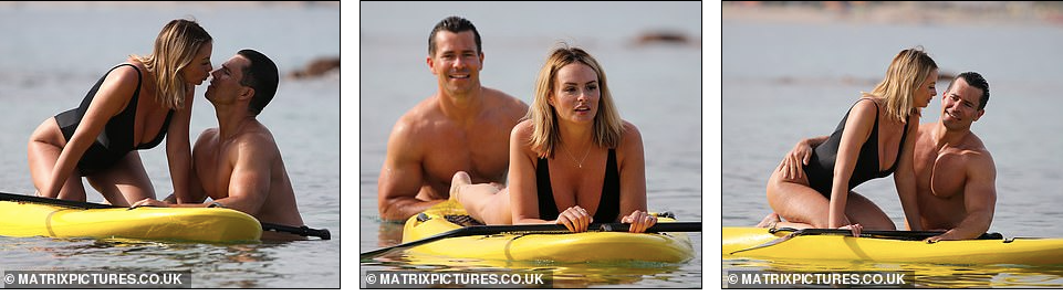 Mỹ nhân được mệnh danh 'quả đào tiên hoàn hảo' tình tứ ôm ấp chồng ở biển ảnh 1