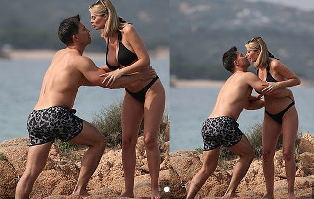 Mỹ nhân nóng bỏng Rhian Sugden và chồng âu yếm ở biển ảnh 4