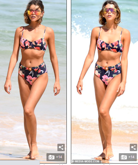 Siêu mẫu Georgia Fowler đẹp mê mẩn ở biển khó rời mắt ảnh 1