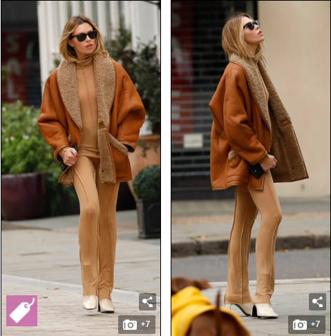 Siêu mẫu Anh mặc jumpsuit bó sát màu nude, 'thả rông' vòng một táo bạo ảnh 4