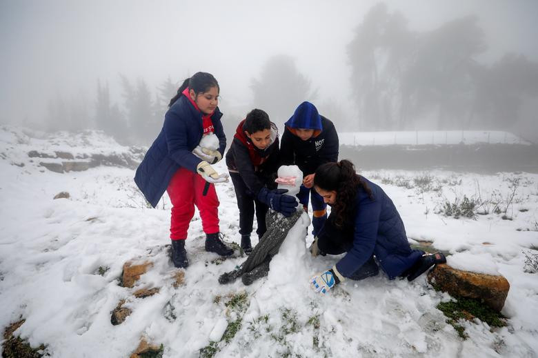 Hài hước cảnh lạc đà ngơ ngác khi thấy tuyết rơi ở Ả Rập Saudi ảnh 3