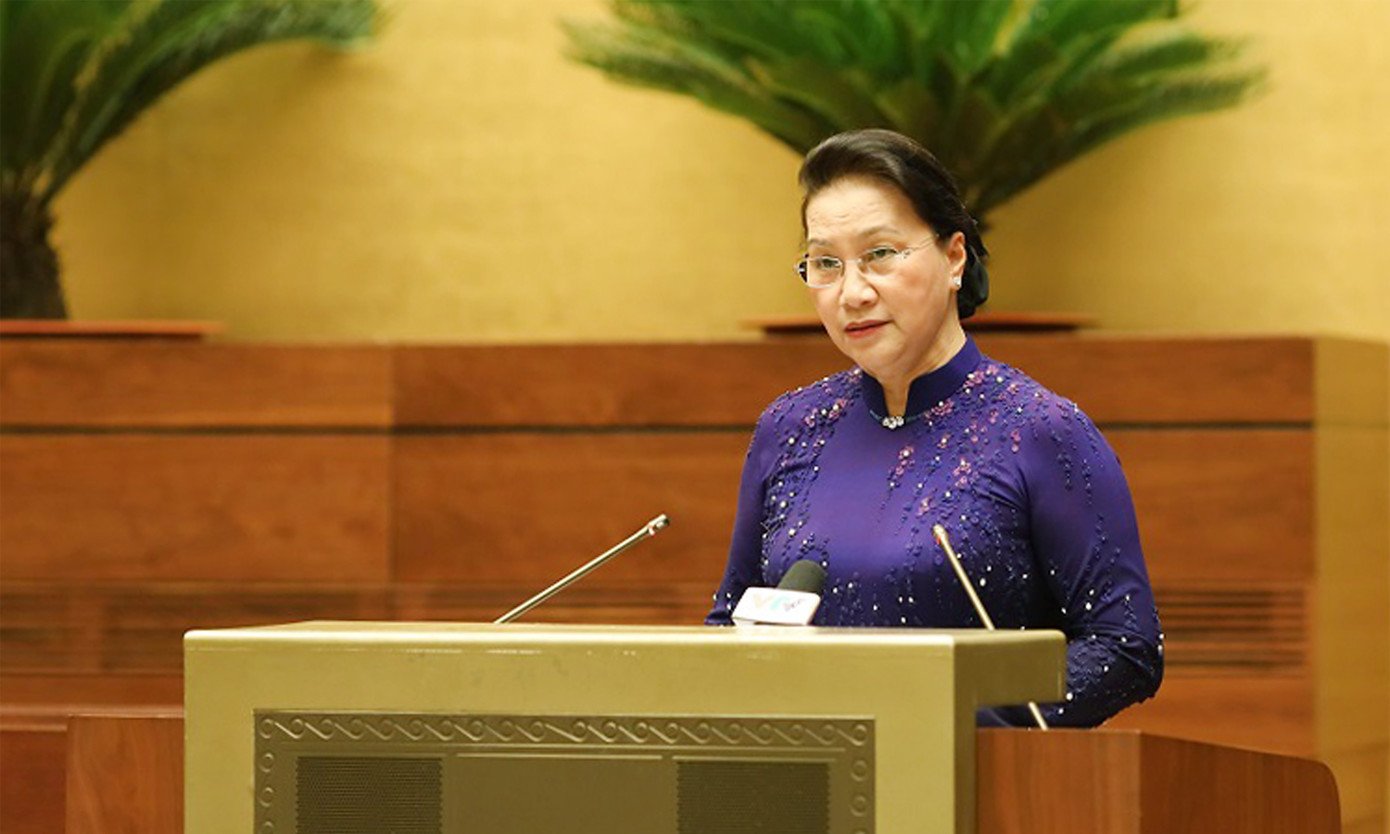 Chủ tịch Quốc hội gặp mặt đoàn đại biểu Đại hội toàn quốc các dân tộc thiểu số Việt Nam ảnh 2