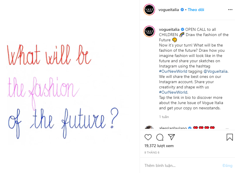 Bìa tạp chí nổi tiếng Vogue Ý tháng 6 gây chú ý khi được vẽ tay bởi các bé thiếu nhi ảnh 3
