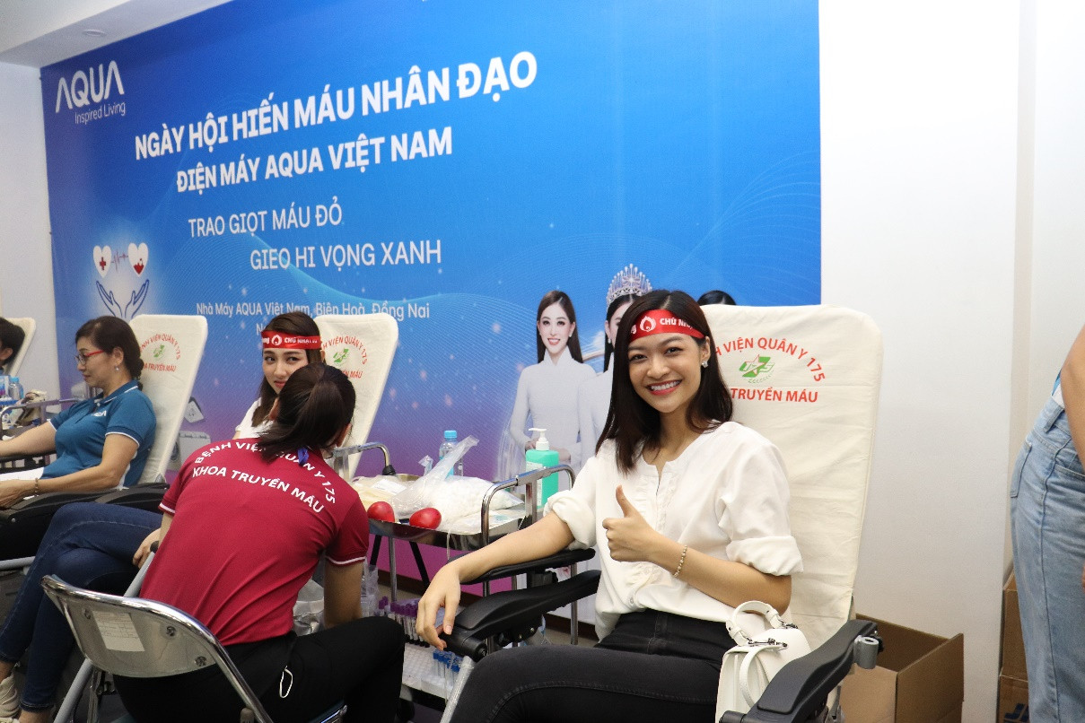AQUA Việt Nam cùng Đỗ Mỹ Linh và Trần Tiểu Vy hiến máu vì cộng đồng ảnh 7