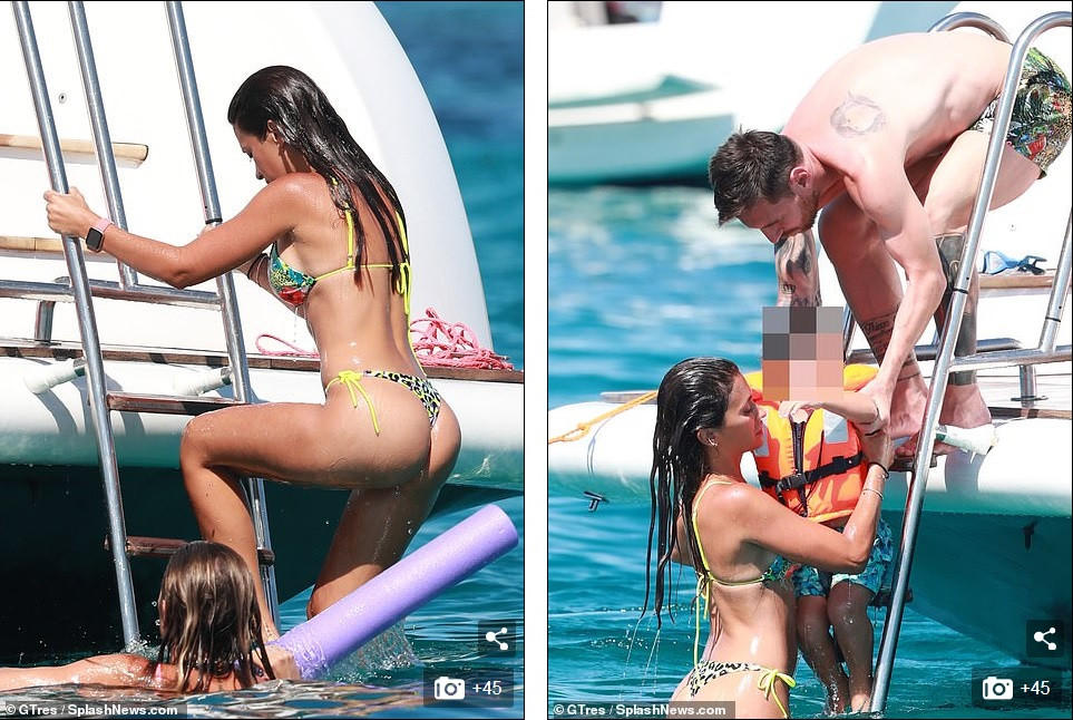 Messi ôm ấp bà xã nóng bỏng trên du thuyền, cùng gia đình Suarez đi nghỉ mát ảnh 4
