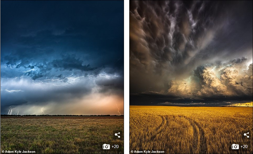 Những khoảnh khắc đẹp đến rợn người của ‘bão tử thần’ ảnh 2