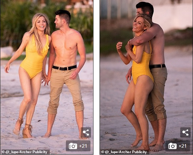 Vợ góa của ông trùm Playboy ‘khóa môi’ tình trẻ nồng nàn trên bãi biển ảnh 9