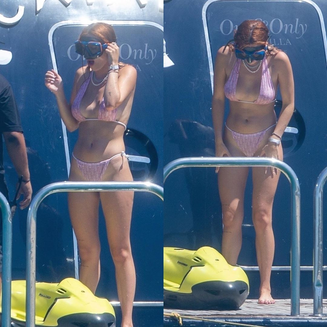 Sao lưỡng tính Bella Thorne khoe hình thể nóng bỏng với bikini trên du thuyền ảnh 4