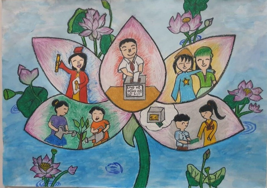 20 tác phẩm xuất sắc đợt 2 cuộc thi ‘Bác Hồ với thiếu nhi - Thiếu nhi với Bác Hồ’ ảnh 3