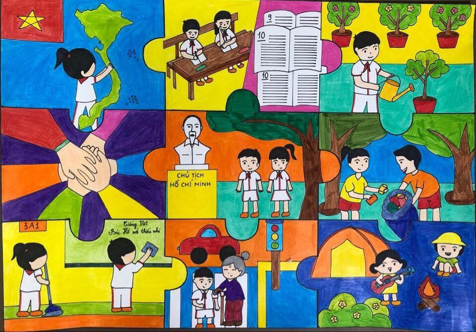 20 tác phẩm xuất sắc đợt 2 cuộc thi ‘Bác Hồ với thiếu nhi - Thiếu nhi với Bác Hồ’ ảnh 1