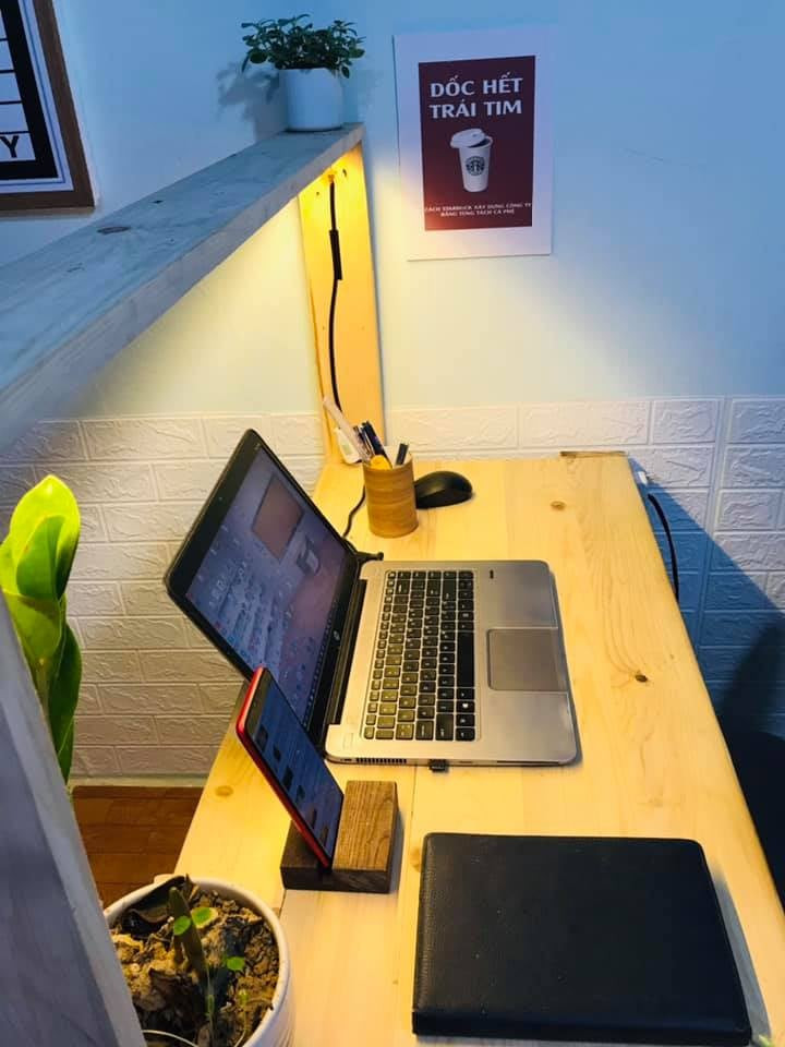 Chàng trai tự tay 'hô biến' phòng trọ 9m2 thành căn studio đẹp bất ngờ ảnh 8