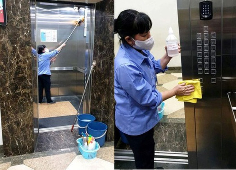 Chung cư Hà Nội sáng tạo tăm bấm thang máy mùa dịch Covid-19 ảnh 4