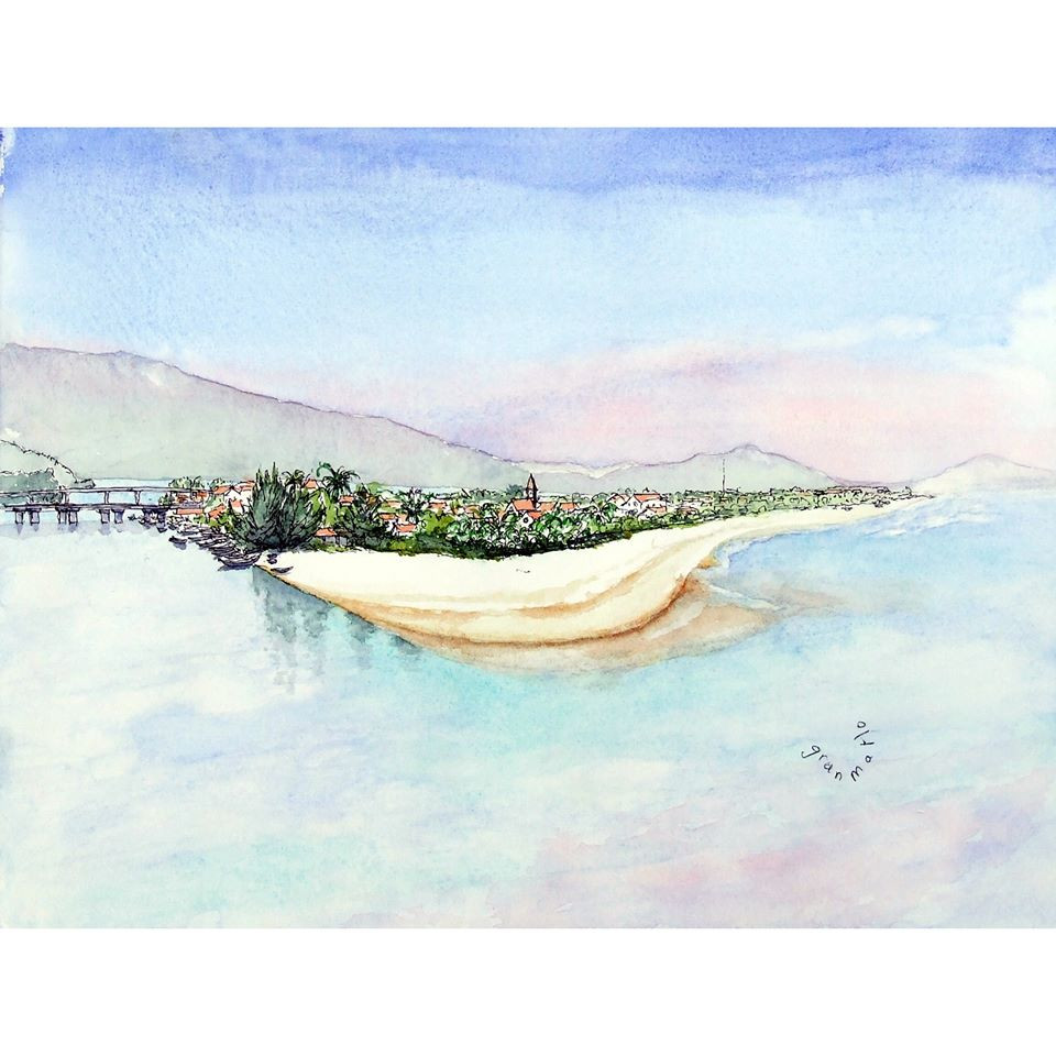 Du khách Pháp vẽ cảnh đẹp Việt Nam, gửi cho bạn bè về đất nước chống COVID-19 hiệu quả ảnh 5