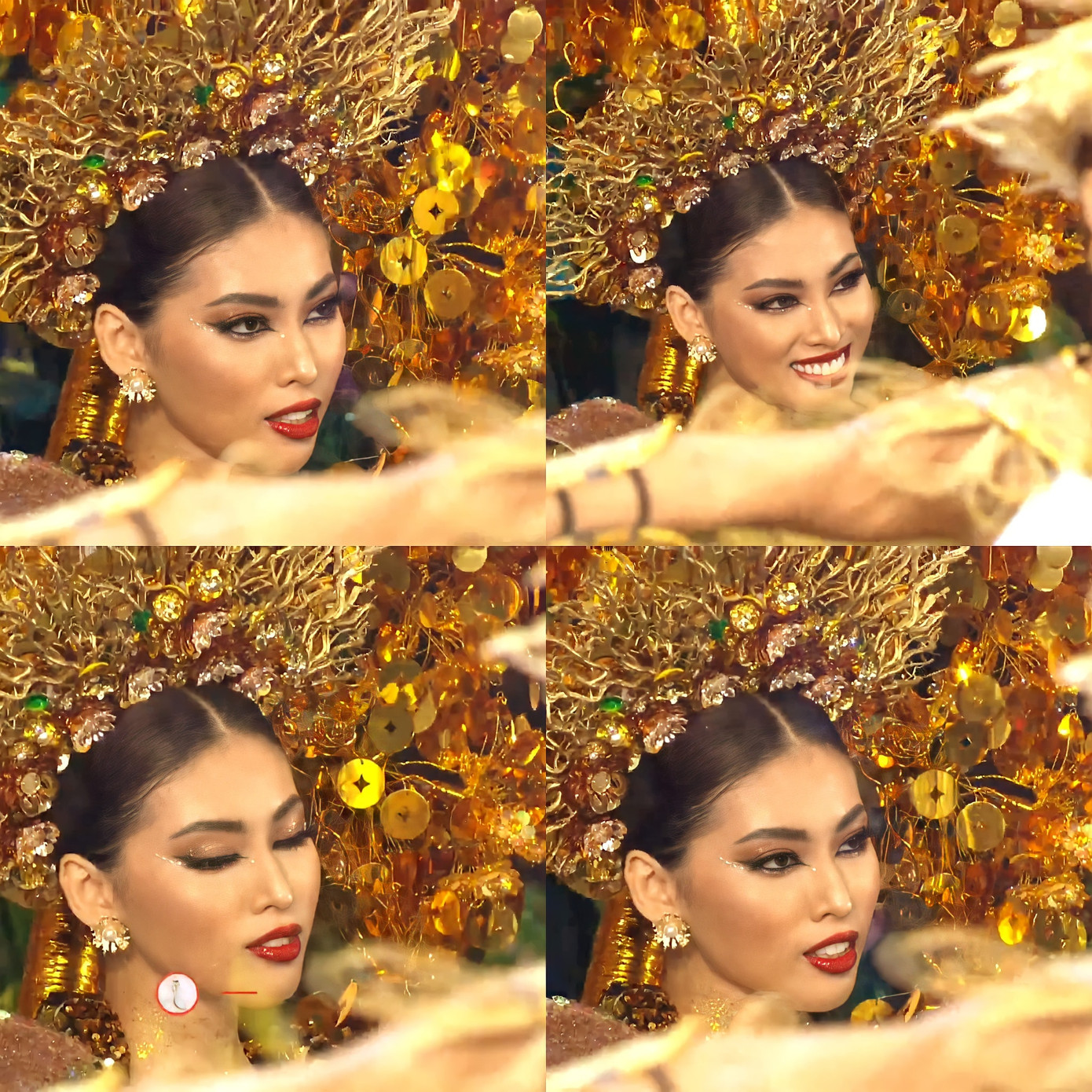 Ngọc Thảo mặc 'Lá ngọc cành vàng' nặng 30 kg, toả sáng trên sân khấu Miss Grand ảnh 1