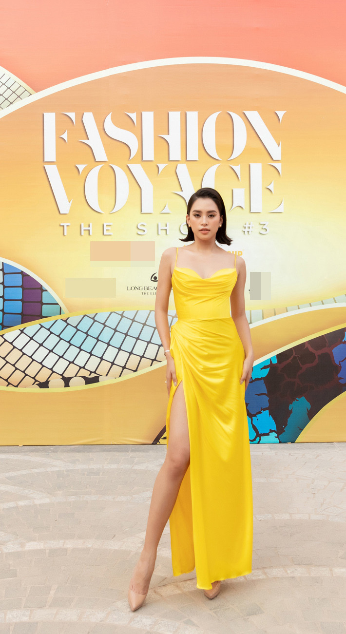 Dàn Hoa, Á hậu cùng diện sắc vàng khoe body nóng bỏng trên thảm đỏ thời trang ảnh 2