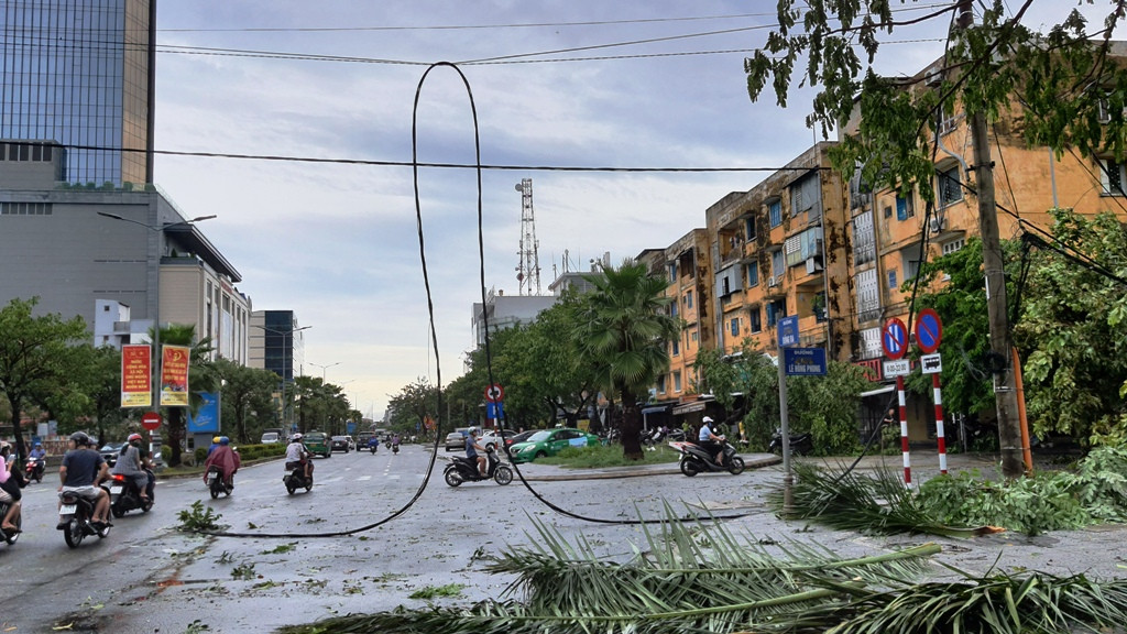 Cây đổ hàng loạt, mất điện, hàng nghìn nhà tốc mái do bão số 5 ảnh 9