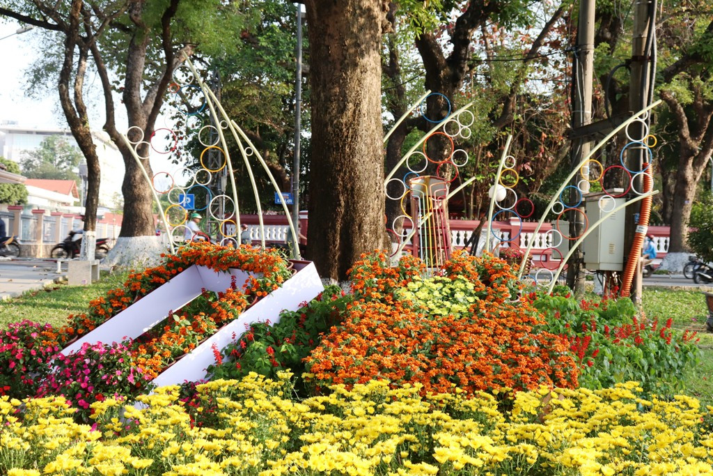 Nhìn ngắm Huế ngày cuối năm khoác 'áo hoa' lạ lẫm đón Tết ảnh 15