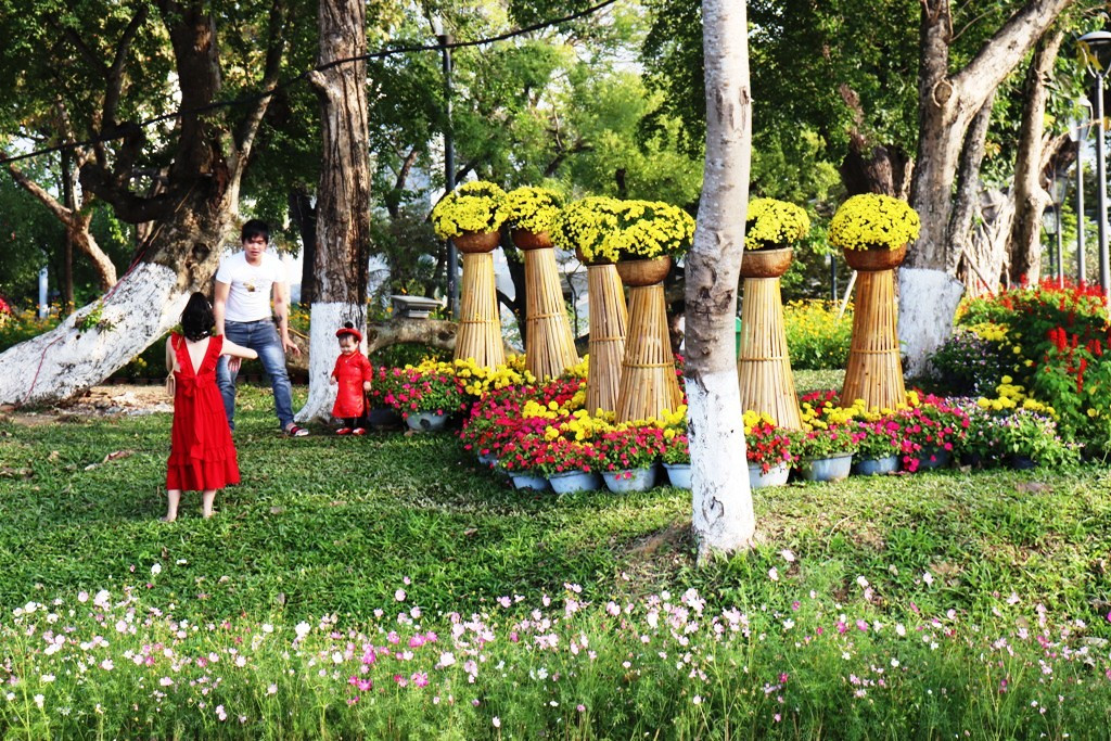 Nhìn ngắm Huế ngày cuối năm khoác 'áo hoa' lạ lẫm đón Tết ảnh 23