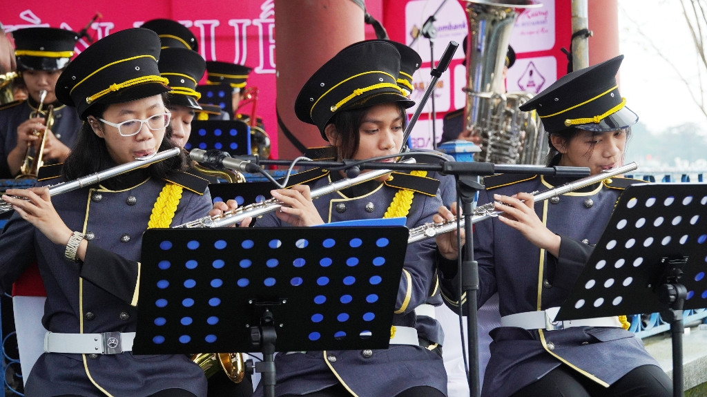 Huế: Lần đầu tiên, 40 nghệ sĩ ‘kèn Tây’ diễn Nhã nhạc Cung đình mừng năm mới ảnh 7